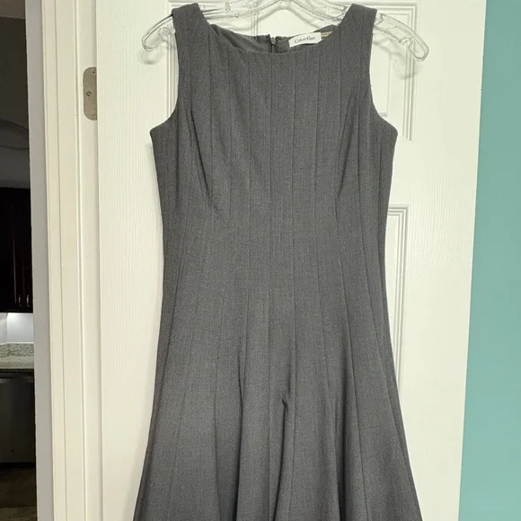 Calvin Klein Bailey Dress in 2P Petite Grey - Picture 2 of 3